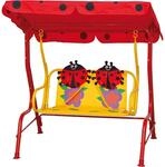 Siena Garden Kinder-Hollywoodschaukel Marie Rot 75x115x118 cm