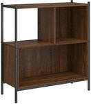 vidaXL B&uuml;cherregal Braun Eichen-Optik 72x28x77,5 cm Holzwerkstoff