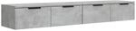 vidaXL Wandschr&auml;nke 2 Stk Betongrau 68x30x20 cm Holzwerkstoff 3115895
