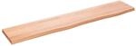 vidaXL Wandregal Hellbraun 100x20x2 cm Massivholz Eiche Behandelt 363677