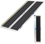 TRUTZHOLM Rollstuhlrampe Klappbar 184 cm Traglast 272 kg Alu Grau Schwarz...