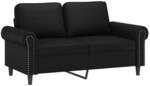 vidaXL 2-Sitzer-Sofa Schwarz 120 cm Kunstleder 359499