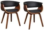 vidaXL Esszimmerst&uuml;hle 2 Stk Bugholz und Kunstleder 270546