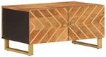 vidaXL Couchtisch Braun und Schwarz 80x50x40 cm Massivholz Mango Modell 1