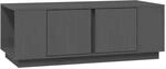 vidaXL Couchtisch Grau 110x50x40 cm Massivholz Kiefer Modell 1