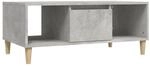 vidaXL Couchtisch Betongrau 90x50x36,5 cm Holzwerkstoff Modell 9