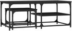 vidaXL Satztische 2 Stk. Schwarz Holzwerkstoff Modell 5