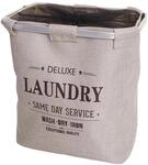 MCW W&auml;schesammler C34 56x49x30cm 82l Mit Netz Beige