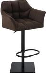 CLP Barhocker Damaso Stoffbezug Braun/Schwarz