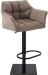 CLP Barhocker Damaso Stoffbezug Terrabraun/Schwarz