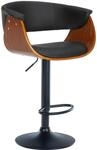 CLP Barhocker Vestal walnuss/schwarz/Kunstleder