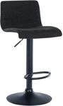 CLP Barhocker Branford schwarz/Stoff