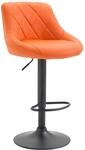 CLP Barhocker Lazio Kunstleder Orange/Schwarz