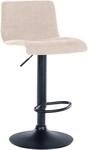 CLP Barhocker Branford creme/Stoff