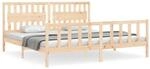 vidaXL Massivholzbett ohne Matratze 200x200 cm Kiefer 3192446