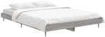 vidaXL Bettgestell Grau Sonoma 140x190 cm Holzwerkstoff 832283