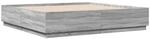 vidaXL Bettgestell Grau Sonoma 180x200 cm Holzwerkstoff 3209686