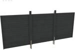 Skan Holz R&uuml;ckwand Profilschalung 550 cm x 200 cm Schiefergrau