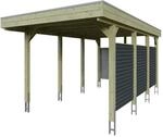 Skan Holz Carport Friesland Hybrid 314 cm x 555 cm Gr&uuml;n