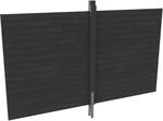 Skan Holz R&uuml;ckwand Profilschalung 355 cm x 200cm Schiefergrau