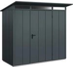 H&ouml;rmann Ger&auml;tehaus Elegant mit Pultdach Typ 1 RAL7016 Anthrazitgrau Einzelt&uuml;r