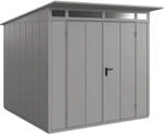 H&ouml;rmann Ger&auml;tehaus Elegant mit Pultdach Typ 2 RAL9007 Graualuminium Doppelt&uuml;r