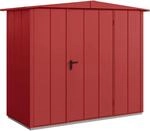 H&ouml;rmann Ger&auml;tehaus Elegant mit Satteldach Typ 1 RAL3004 Purpurrot Einzelt&uuml;r
