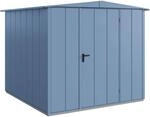 H&ouml;rmann Ger&auml;tehaus Elegant mit Satteldach Typ 2 RAL5014 Taubenblau Einzelt&uuml;r