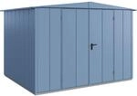 H&ouml;rmann Ger&auml;tehaus Elegant mit Satteldach Typ 3 RAL5014 Taubenblau Doppelt&uuml;r