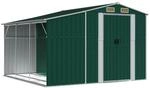 vidaXL Ger&auml;tehaus Gr&uuml;n 277x279x179 cm Verzinkter Stahl 1848824
