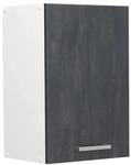 Vicco H&auml;ngeschrank R-Line H&auml;ngender K&uuml;chenschrank Schwarz Beton/Wei&szlig; 40 cm