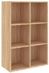 vidaXL B&uuml;cherregal/Sideboard Sonoma-Eiche 66x30x98 cm Holzwerkstoff 800345