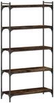 vidaXL B&uuml;cherregal 5 B&ouml;den R&auml;uchereiche 80x30x154 cm Holzwerkstoff