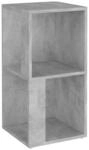 vidaXL Eckregal Betongrau 33x33x67 cm Holzwerkstoff