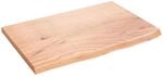 vidaXL Wandregal Hellbraun 60x40x2 cm Massivholz Eiche Behandelt 363647