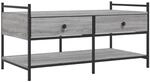 vidaXL Couchtisch Grau Sonoma 99x50x50 cm Holzwerkstoff