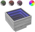 vidaXL Beistelltisch mit LED Grau Sonoma 40x40x30 cm Holzwerkstoff