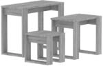 vidaXL Satztische 3 Stk. Grau Sonoma Holzwerkstoff Modell 5