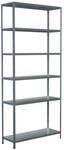 Schulte Steck-Grundregal 230 cm x 100 cm x 35 cm Verzinkt