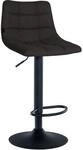 CLP Barhocker Jerry Stoff Schwarz/Schwarz