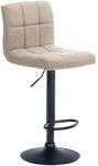 CLP Barhocker Calma Stoff Creme/Schwarz