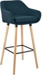 CLP Barhocker Grant Stoff Blau