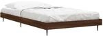 vidaXL Bettgestell ohne Matratze Braun Eiche 100x200 cm Holzwerkstoff 832268