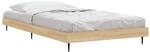 vidaXL Bettgestell Ohne Matratze Sonoma-Eiche 90x190 cm Holzwerkstoff 832304