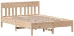 vidaXL Massivholzbett ohne Matratze 160x200 cm Kiefernholz 3216206