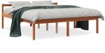 vidaXL Seniorenbett Wachsbraun 150x200 cm Massivholz Kiefer1947175