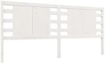 vidaXL Kopfteil Wei&szlig; 126x4x100 cm Massivholz Kiefer 818761