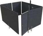 Skan Holz Abstellraum C4 378 cm x 317 cm Profilschalung Schiefergrau