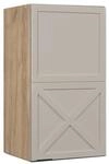 Vicco H&auml;ngeschrank Fame-Line H&auml;ngender K&uuml;chenschrank GrauBeige 40 cm