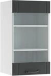 Vicco K&uuml;chenglasschrank Fame-Line Glash&auml;ngeschrank Anthrazit Wei&szlig; 40 cm